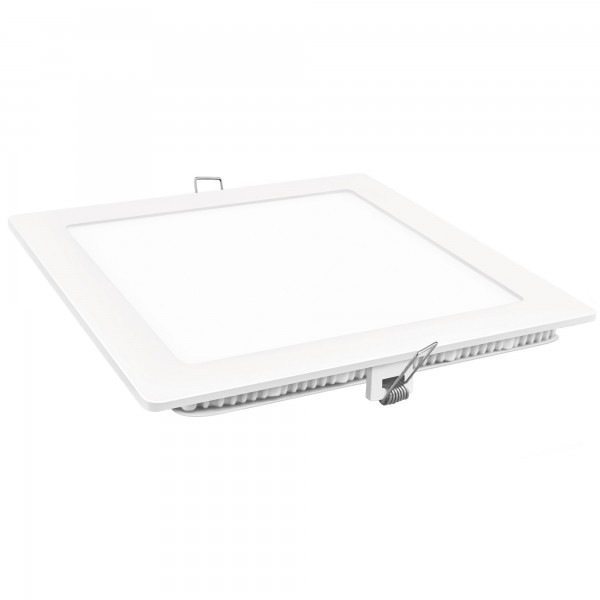 Downlight led cuadrado blanco 24w.neutra
