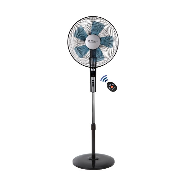 Orbegozo sf0640 negro ventilador de pie silencioso 65w potencia 2 velocidades temporidazor