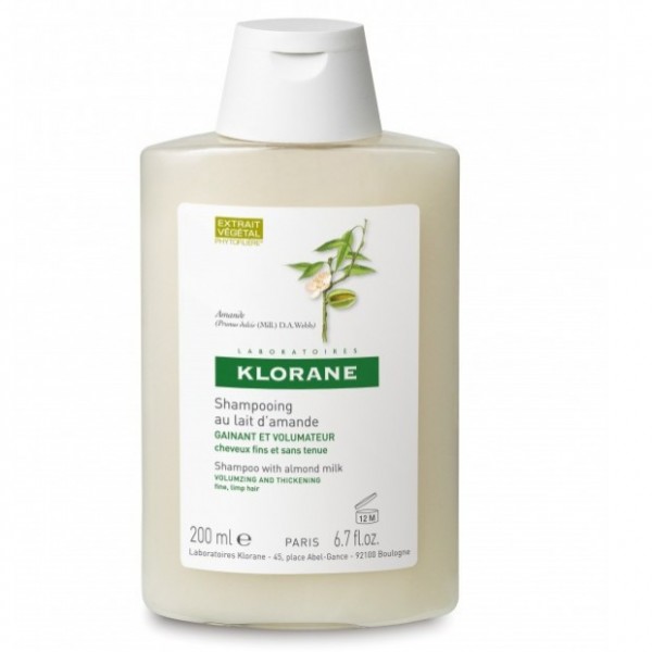 Klorane Champú Voluminizador a La Leche de Almendras 200ml