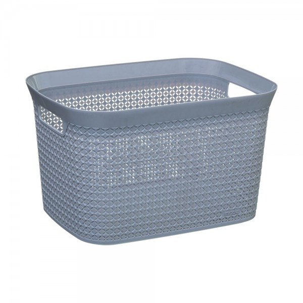 Cesto para ropa 25 l, color gris 41,5 x 31,2 x 25,7 cm