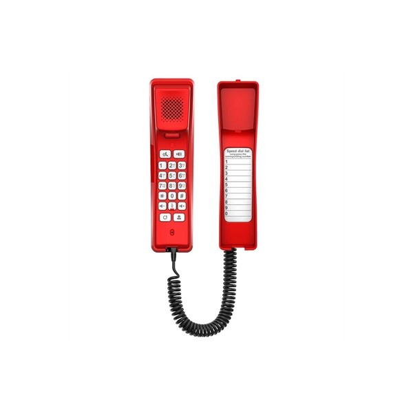 Fanvil h2u versión red, 2 líneas sip, poe