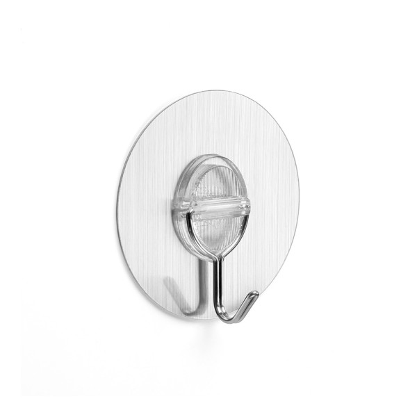 Colgador adherente reutilizable con gancho móvil acero inoxidable 1292-7 inofix (pack 2 unidades)