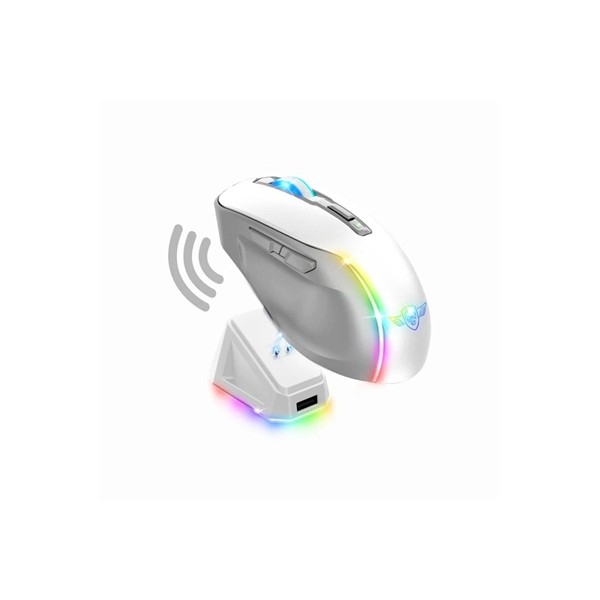 Spirit of gamer raton inalambrico elite m50 blanco