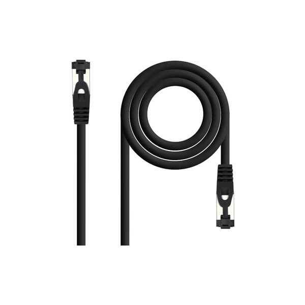 Nanocable cable red cat. 8.1 2ghz sstp negro 0,25m