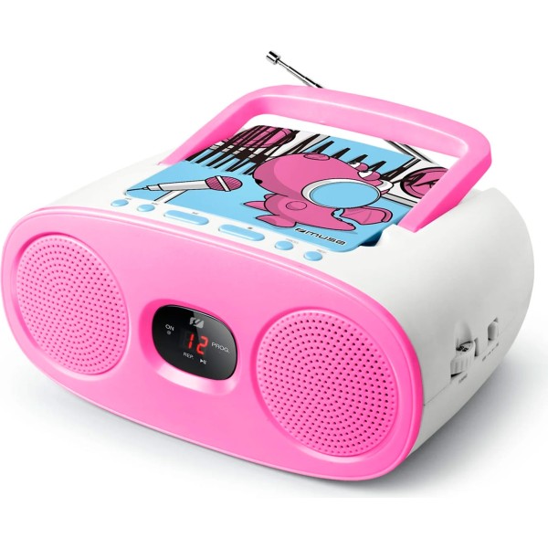 Muse m-20 kdg rosa / radio cd portátil
