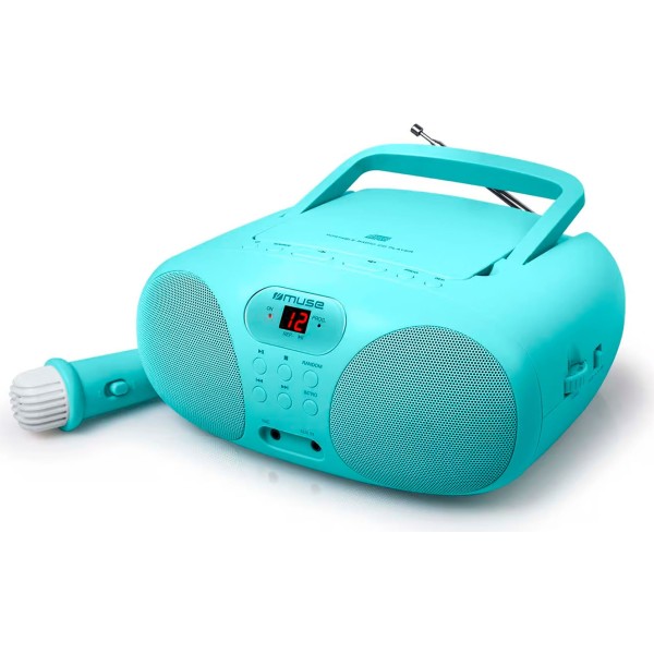 Muse md-203 kb cian / reproductor portátil de cd con radio